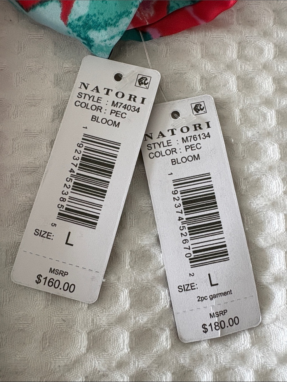 🆕 NATORI Bloom Floral Satin 3 piece Lounge/Sleep Set - Picture 13 of 13